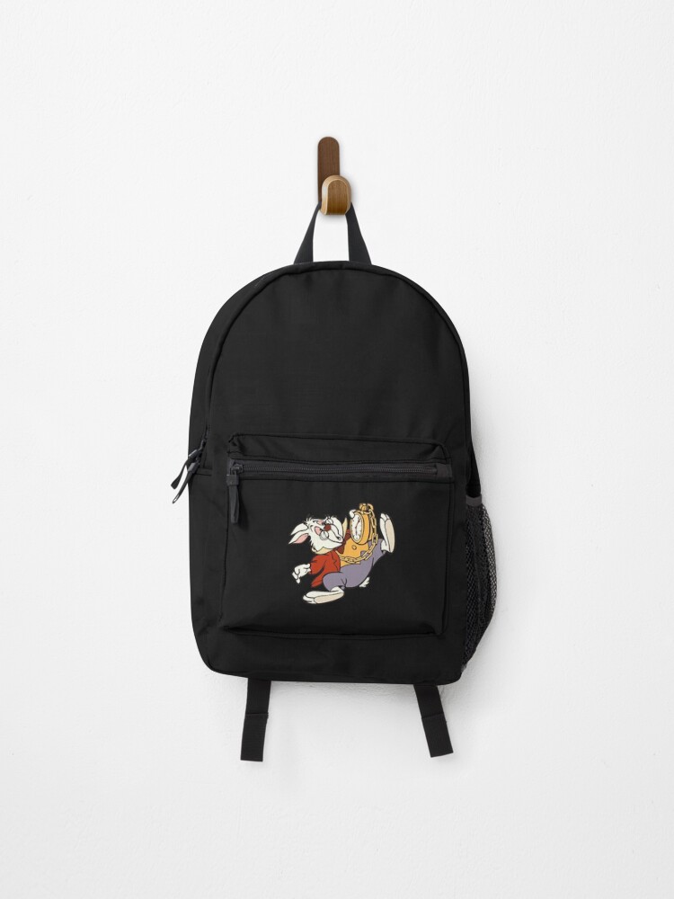 Thumbnail 1 of 3, Backpack, Alice White Rabbit Sticker designed and sold by MARYSHAWs.