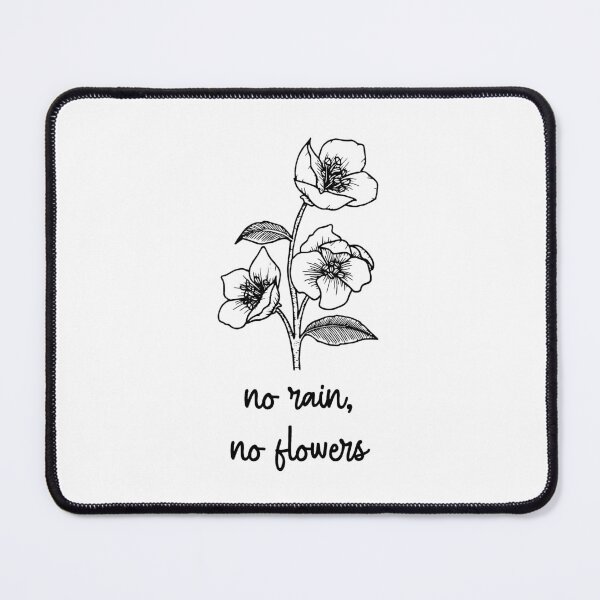 Item preview, No Rain No Flowers Good Things Are Coming Life Phrases designed and sold by StickerbashCo.