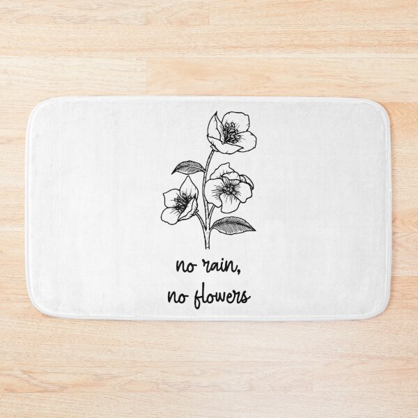 Item preview, No Rain No Flowers Good Things Are Coming Life Phrases designed and sold by StickerbashCo.
