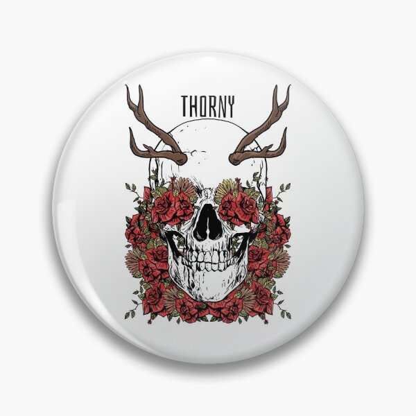 Item preview, Rose Thorne Skull With Antlers designed and sold by sharkychele.