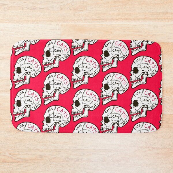 Item preview, skull, all thoughts about cats concept designed and sold by ShamanskaKate.