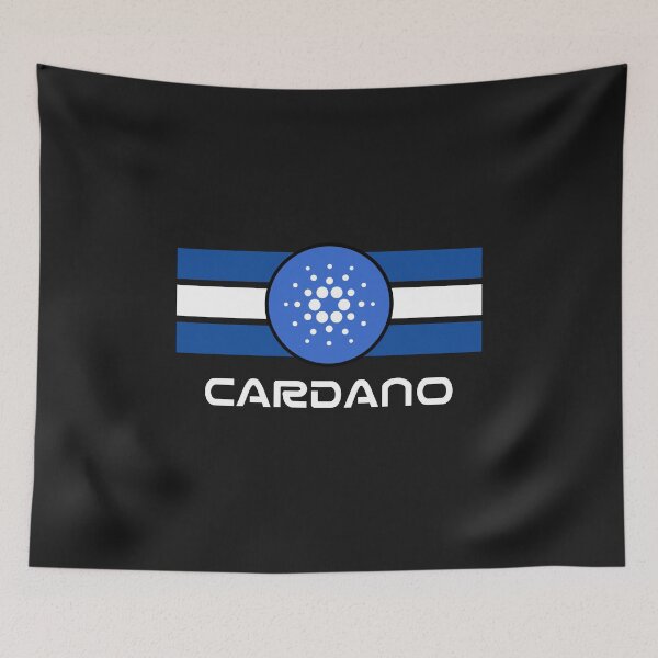 Item preview, Blue Striped Cardano (ADA) Crypto Design designed and sold by Funny-Tees4U.
