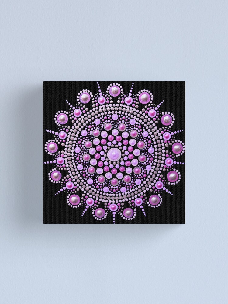 Baby Pink Mandala Dot Art Sticker for Sale by FaerieRealm