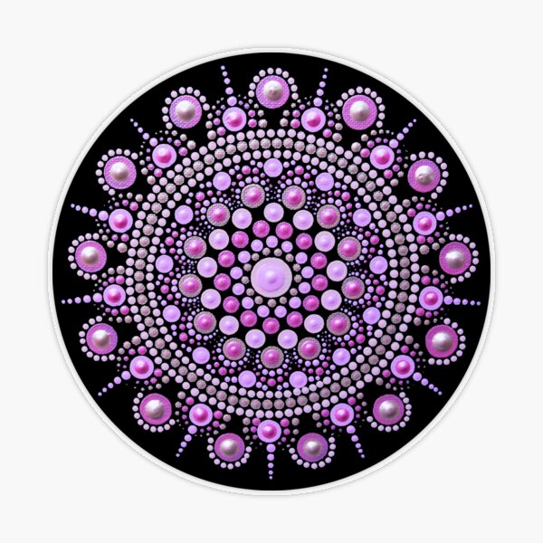 Baby Pink Mandala Dot Art Hardcover Journal for Sale by