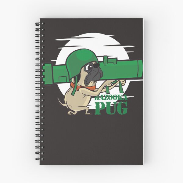 Item preview, BAZOOKA PUG Funny Sticker designed and sold by TomRopnack.