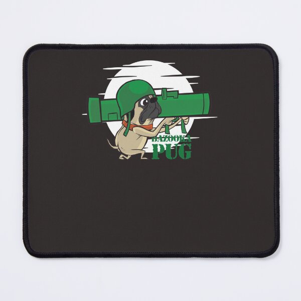 Item preview, BAZOOKA PUG Funny Sticker designed and sold by TomRopnack.