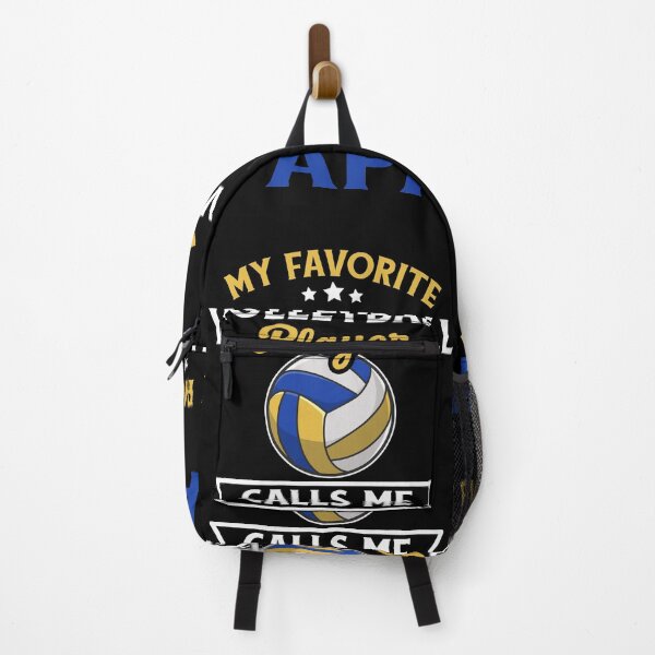 Item preview, My Favorite Volleyball Player Distressed Quote Calls Me Papa designed and sold by LAXIR.