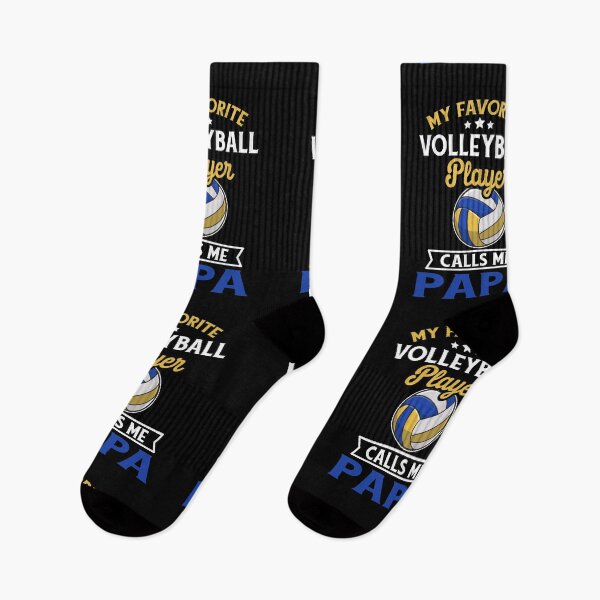 Item preview, My Favorite Volleyball Player Distressed Quote Calls Me Papa designed and sold by LAXIR.
