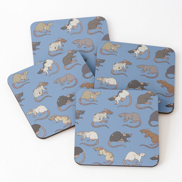 Item preview, Blue Rat Pattern designed and sold by RootSpellStudio.