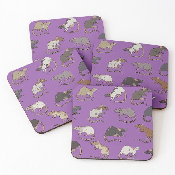 Item preview, Purple Rat Pattern designed and sold by RootSpellStudio.