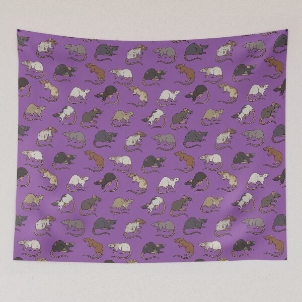 Item preview, Purple Rat Pattern designed and sold by RootSpellStudio.