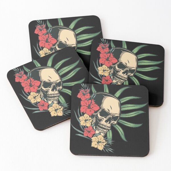 Item preview, skull with floral designed and sold by ACHRAF877.