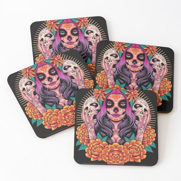 Item preview, skull with floral designed and sold by ACHRAF877.