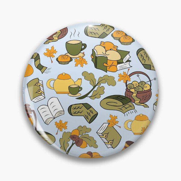 Item preview, Autumn charm hamsters and pumpkins seamless pattern designed and sold by SlothMagic.