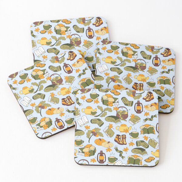 Item preview, Autumn charm hamsters and pumpkins seamless pattern designed and sold by SlothMagic.