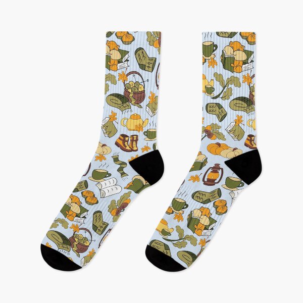 Item preview, Autumn charm hamsters and pumpkins seamless pattern designed and sold by SlothMagic.