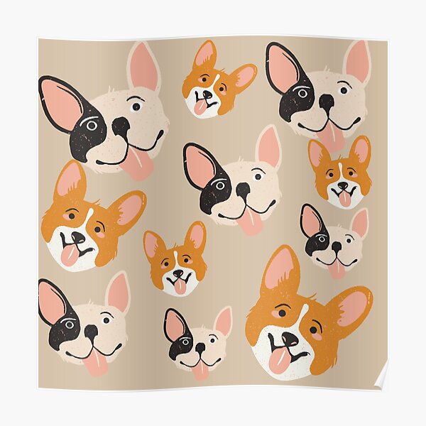 Cute Dog Wallpaper Posters for Sale | Redbubble