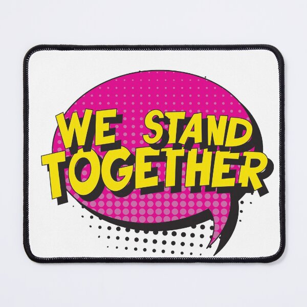 Item preview, WE STAND TOGETHER in retro pop art style designed and sold by acidmit.