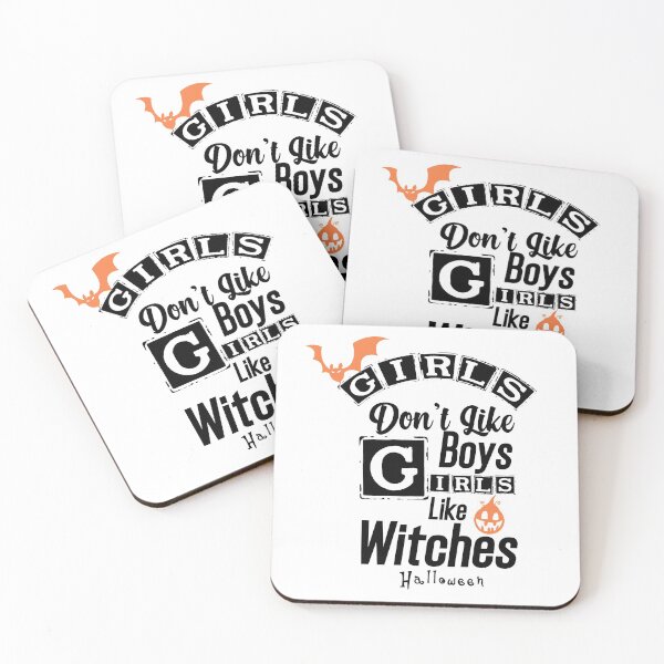 Item preview, Girls Don't Like Boys Girls Like Witches and Halloween  designed and sold by Brother's Clothing.