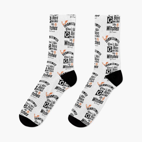 Item preview, Girls Don't Like Boys Girls Like Witches and Halloween  designed and sold by Brother's Clothing.