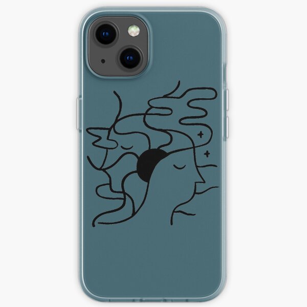 Troubled Mind Graphic iPhone Soft Case