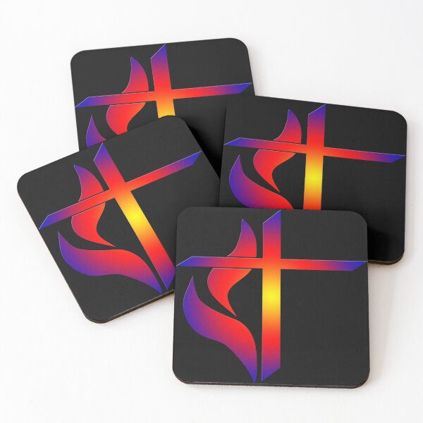 Item preview, Red Blue Fiery Cross designed and sold by PartnersInTrust.