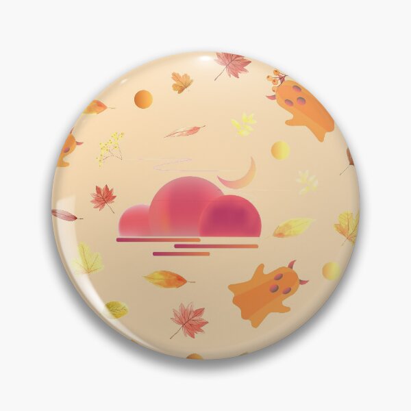 Item preview, Autumn And Cute Ghost | Autumn Patterns | Autumn Mood |Trending Patterns designed and sold by Mintminz.