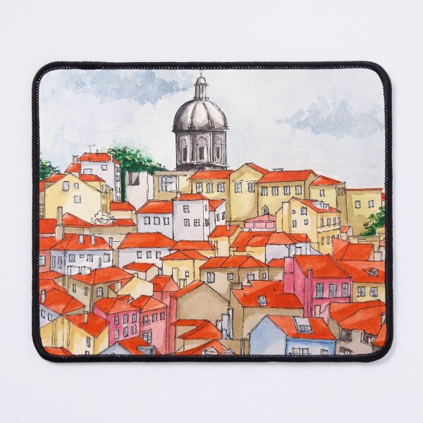 Item preview, Alfama Skyline, Lisbon, Portugal designed and sold by UrbanSageArt.
