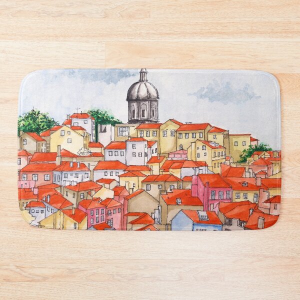 Item preview, Alfama Skyline, Lisbon, Portugal  designed and sold by UrbanSageArt.
