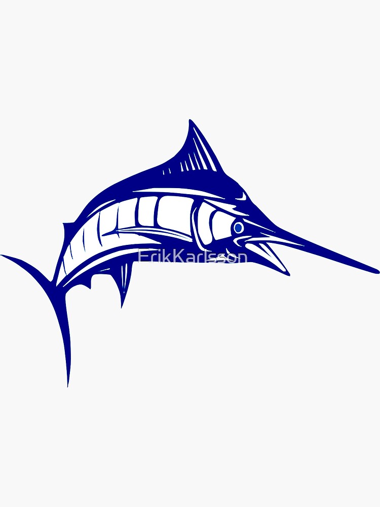 Florida Fishing Marlin Swordfish Vinyl Car Decal Sticker Graphic