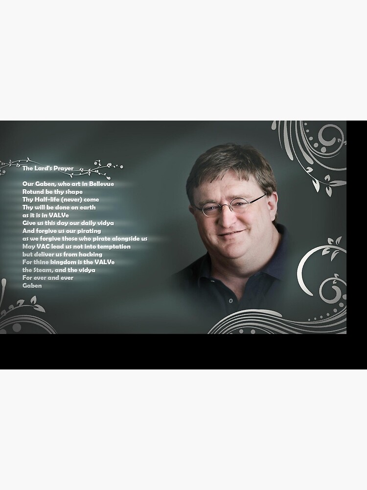 Gabe Newell Poster for Sale by pyro gay
