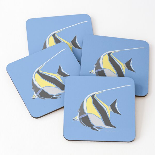 Item preview, Tropical Fish - Moorish Idol fish coral reef menagerie designed and sold by petloverswag.