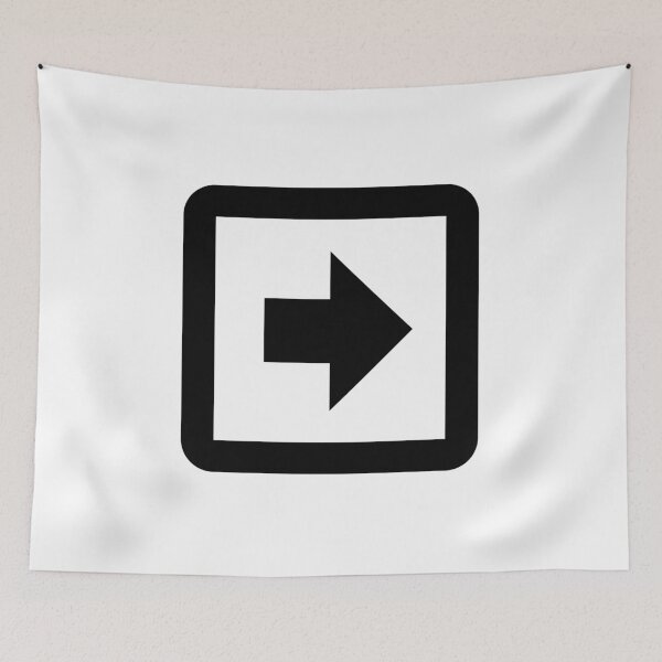 Item preview, MDI Arrow Right Bold Box Outline designed and sold by GnarlyFurtardo.