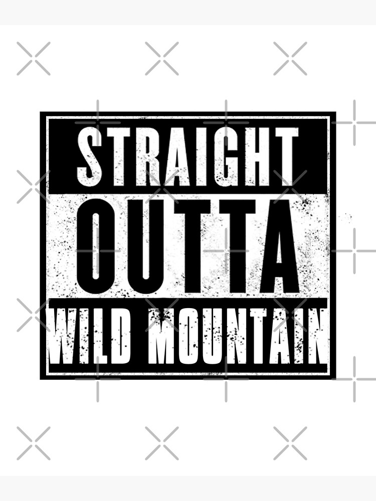 Discover Straight outta Wild Mountain Minnesota, Usa Resort Premium Matte Vertical Poster