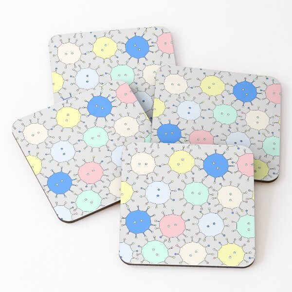 Item preview, Cute Coronaviruses on Grey designed and sold by fogoosherie.