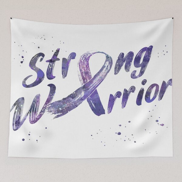 Item preview, Strong Warrior Lavender Cancer Ribbon, all cancers designed and sold by EvasDreams.