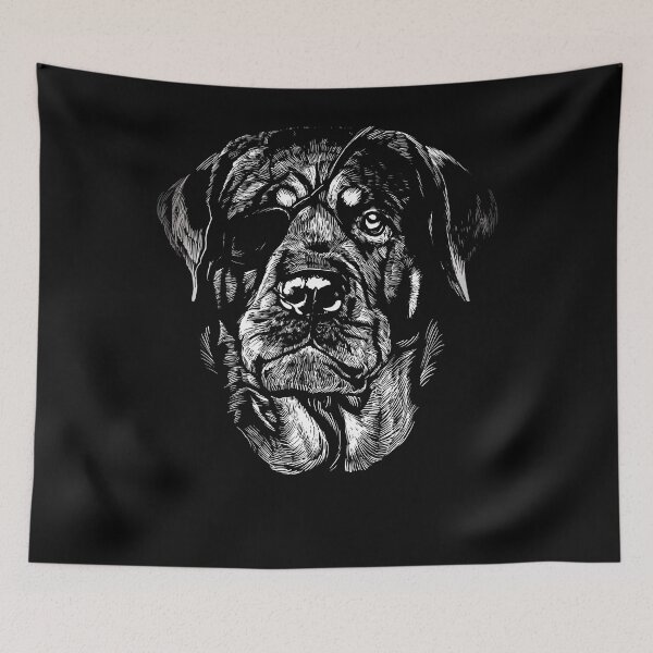 Item preview, Rottweiler dog with eye patch. designed and sold by emphatic.