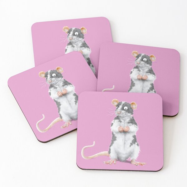 Item preview, Friends of the Pied Piper | Cartoon Patchy Grey Rat  designed and sold by Snootrac.