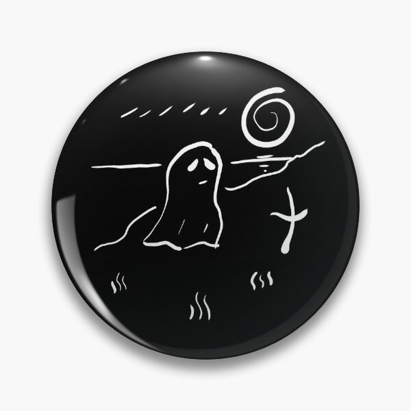 Item preview, Ghosts Sad Ghost At A Grave stone Minimalist Sketch For Halloween Drawing designed and sold by Jason Gilbert.