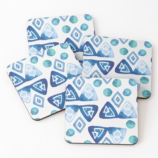 Item preview, Watercolor Blues designed and sold by HomebodySociety.