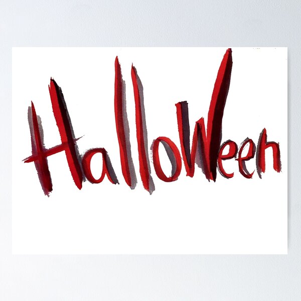 Item preview, red halloween lettering  designed and sold by MegZzzWorld.