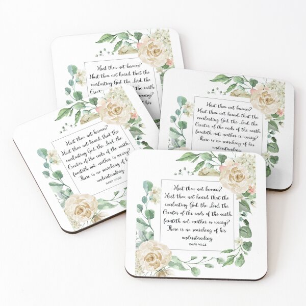 Item preview, Scripture Verse, Bible Verse Cards, Inspirational Quote, Isaiah Quote, Watercolor Bible designed and sold by Dzhenka-Balimez.