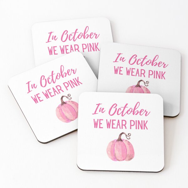 Item preview, In October We Wear Pink Pumpkin Plaid designed and sold by dfranc.