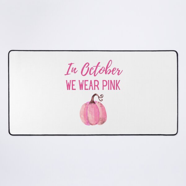 Item preview, In October We Wear Pink Pumpkin Plaid designed and sold by dfranc.