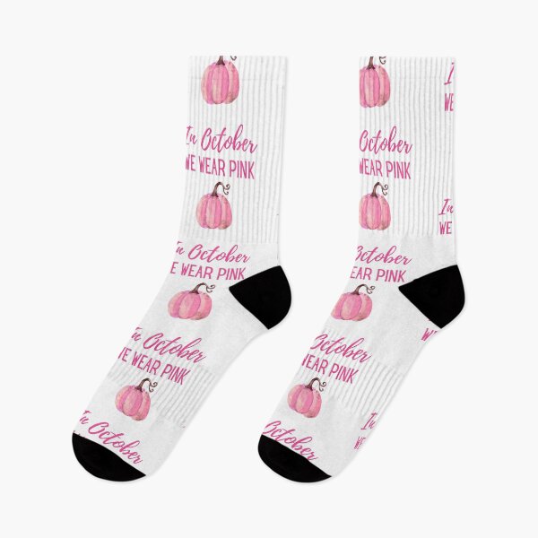 Item preview, In October We Wear Pink Pumpkin Plaid designed and sold by dfranc.