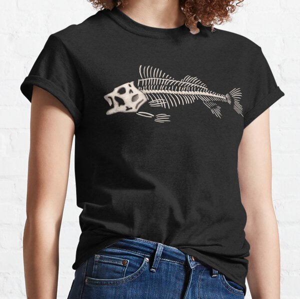 Fishing Shirt - Long Sleeve Skele Fish (Black) – Taco Tackle