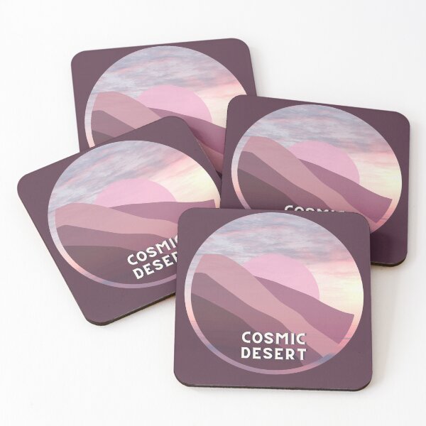 Item preview, Pink Cosmic Desert Sunset | Pink Sand Sticker designed and sold by MiaDelelai.