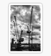Turmkrane auf der City of London Skyline Sticker