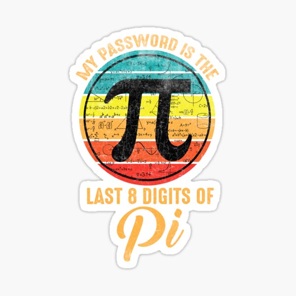 Pi Pirate Pi Day Math Funny Silly Humor Pun Nerd Geek Water Bottle Laptop  Vinyl Sticker | Gifts Under 5 Dollars