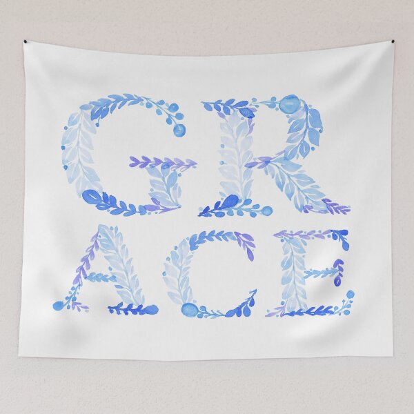 Item preview, Grace in blue designed and sold by Rachel Dash-Williams Creative.